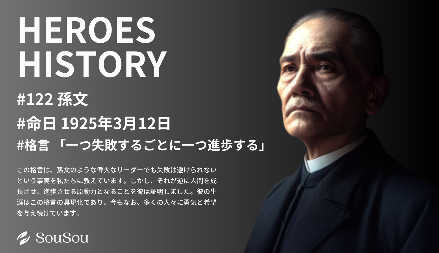 【HEROES HISTORY#122】孫文