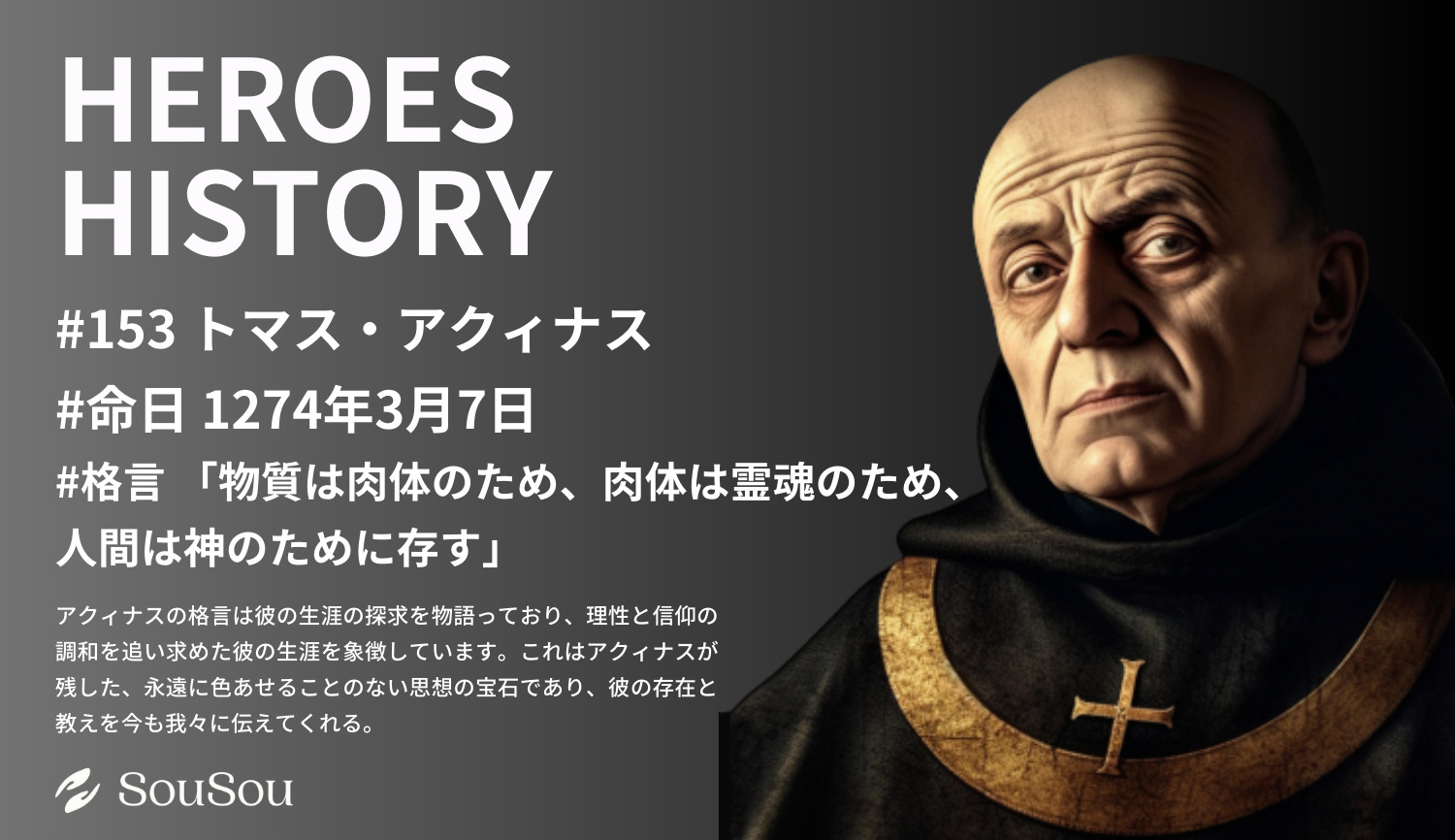 【HEROES HISTORY#153】トマス・アクィナス